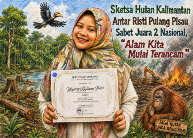 Sketsa Hutan Kalimantan