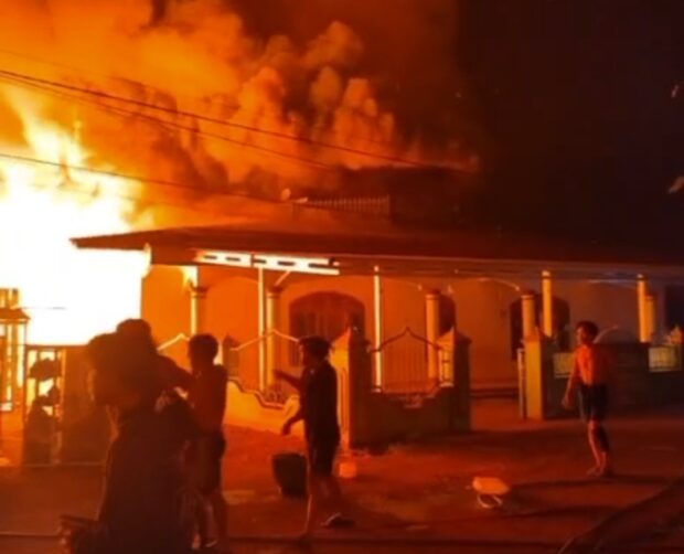 Masjid Al-Muhajirin di Desa Cempaka Mulia Barat Terbakar